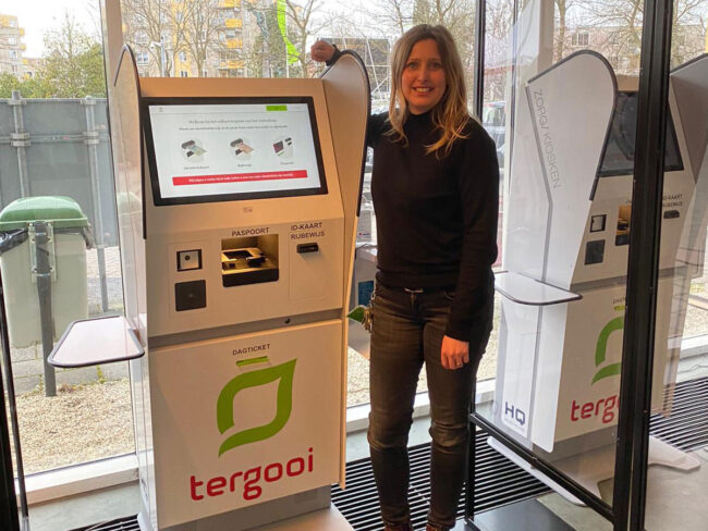 Interview met Daniella van de Stolpe van Tergooi, over de aanmeldkiosk van HQ Healthcare.